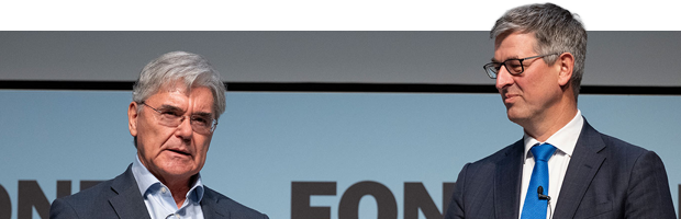 Joe Kaeser und Tilmann Galler