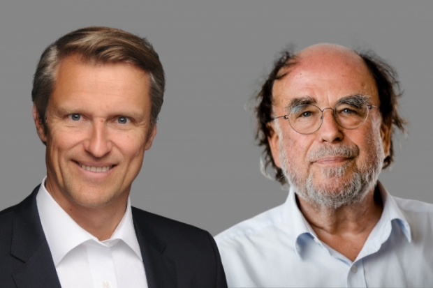 Hermann Schr&ouml;genauer, LV 1871 (l.), und Alfred Platow, &Ouml;koworld