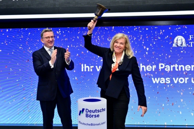 Jenny Johnson (re.) und Christian Machts, Franklin Templeton