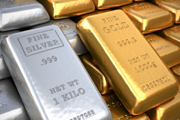 Gold- und Silberbarren Gold- und Silberbarren