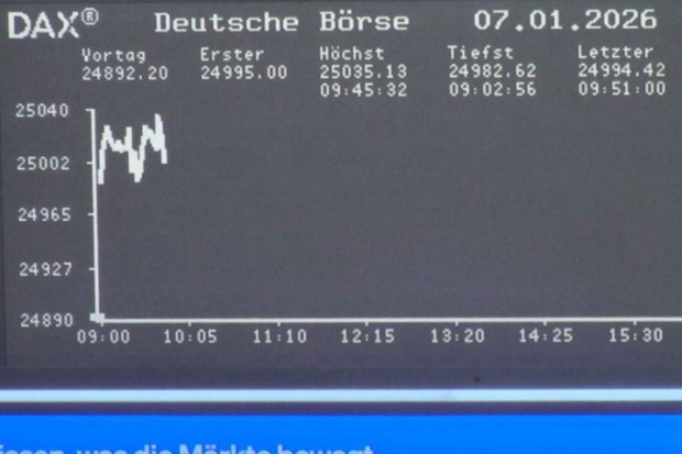 Dax-Kurstafel an der Frankfurter B&ouml;rse