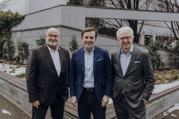 Olaf Neuenfeldt, Claus Gillen und Charles Neus, Boomer Finance (v.l.n.r.) Olaf Neuenfeldt, Claus Gillen und Charles Neus, Boomer Finance (v.l.n.r.)