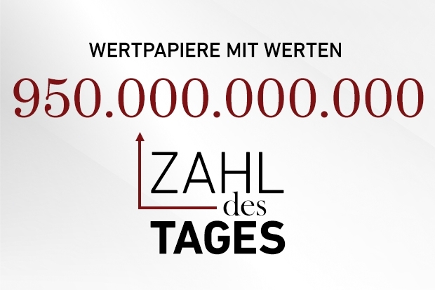 Zahl des Tages: 950.000.000.000