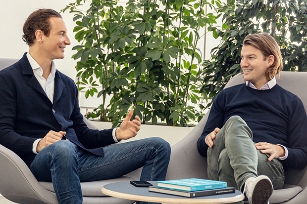 Die N26-Gründer Maximilian Tayenthal (l.) und Valentin Stalf. Die N26-Gründer Maximilian Tayenthal (l.) und Valentin Stalf.