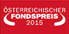 Österreichischer Fondspreis 2015 in der Kategorie "Mischfonds Global Multi Asset"