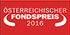 Österreichischer Fondspreis 2016 in der Kategorie "Mischfonds Global flexibel"