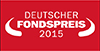 Deutscher Fondspreis 2015 in der Kategorie "Aktienfonds Global"
