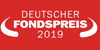 Deutscher Fondspreis 2019 in der Kategorie "Aktienfonds Deutschland"